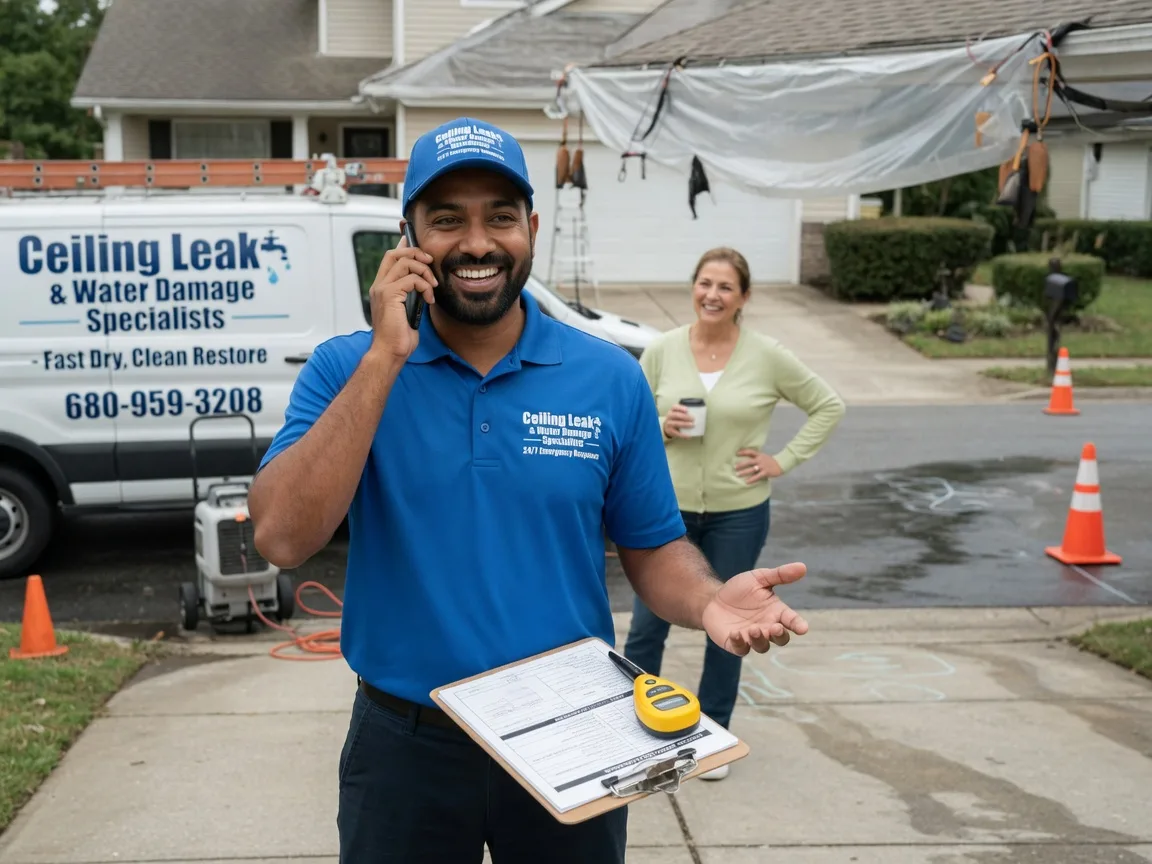 Ceiling Leak Cleanup Midlothian, TX FAQs
